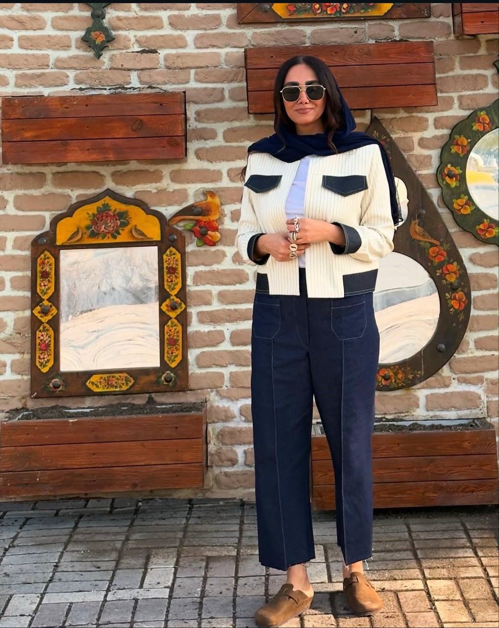 ست بامبر دیپلمات و شلوار جین