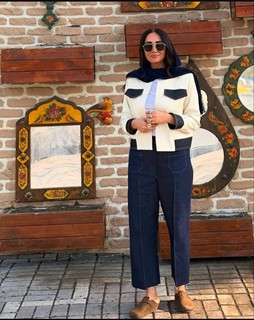 ست بامبر دیپلمات و شلوار جین